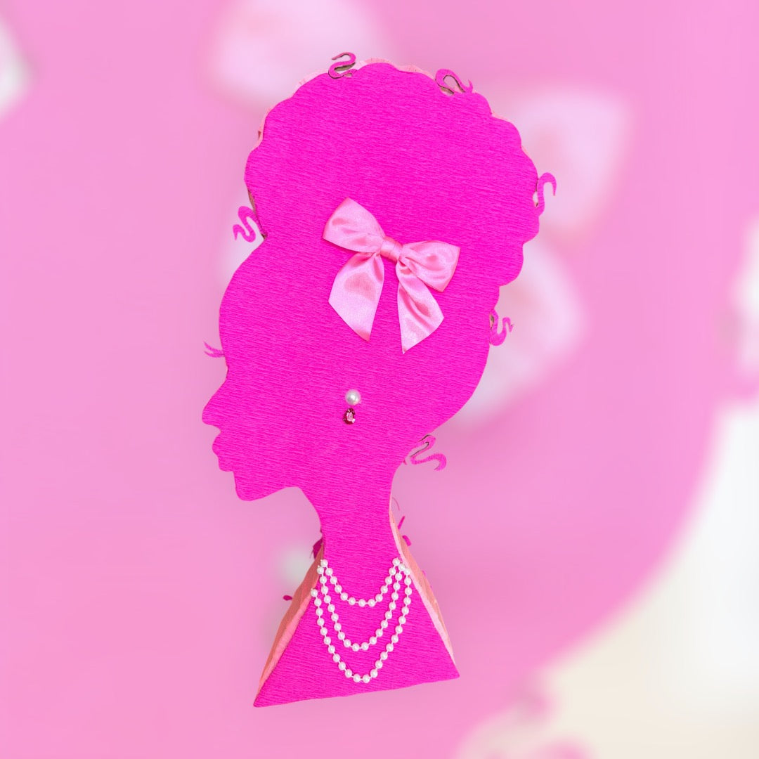 Curly Doll Silhouette Piñata